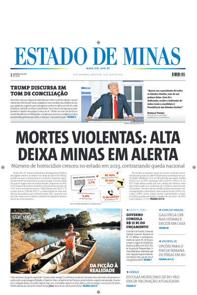 Estado de Minas - Edição de 19 de Julho de 2024