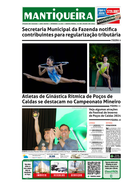 Mantiqueira - Edição de 19 de Julho de 2024