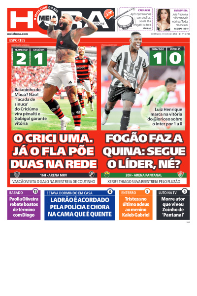 MEIA HORA - Edição de 21 de Julho de 2024