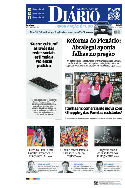 Diário do Litoral - Edição de 21 de Julho de 2024