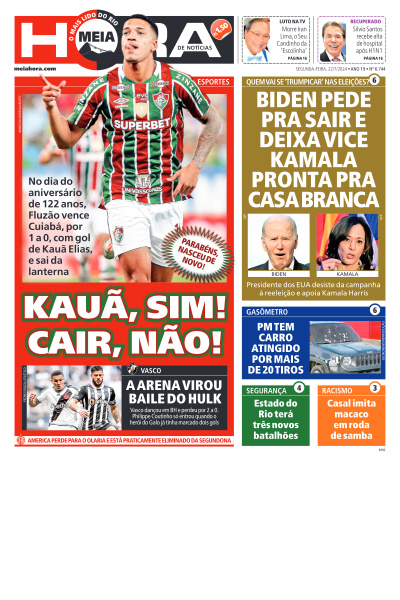 MEIA HORA - Edição de 22 de Julho de 2024