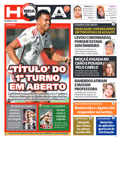 MEIA HORA - Edição de 25 de Julho de 2024