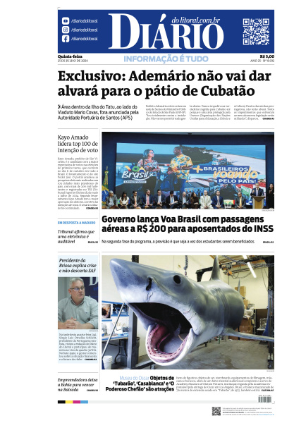 Diário do Litoral - Edição de 25 de Julho de 2024