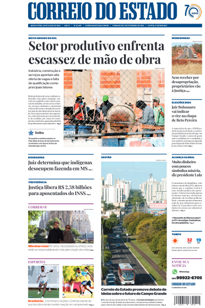 Correio do Estado - Edição de 25 de Julho de 2024