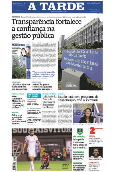 A TARDE - Edição de 25 de Julho de 2024