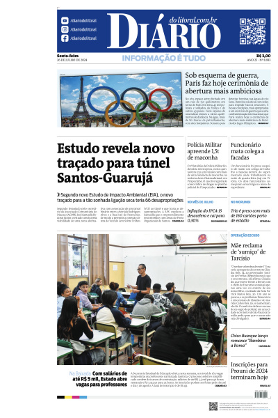 Diário do Litoral - Edição de 26 de Julho de 2024