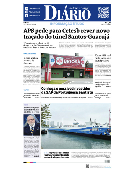 Diário do Litoral - Edição de 27 de Julho de 2024