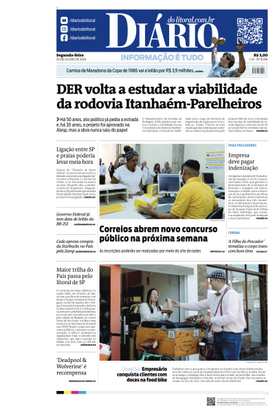 Diário do Litoral - Edição de 29 de Julho de 2024