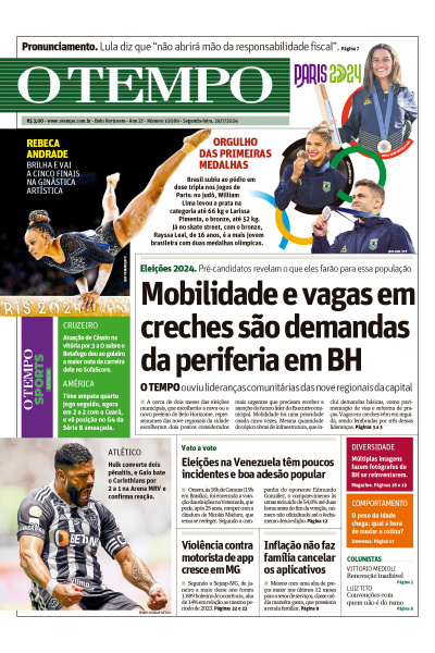 O TEMPO - Edição de 29 de Julho de 2024