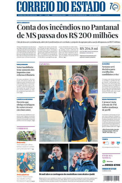 Correio do Estado - Edição de 29 de Julho de 2024