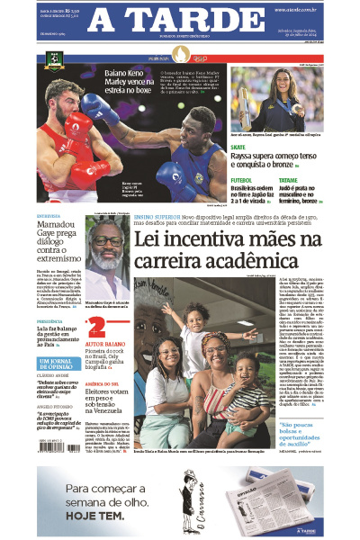 A TARDE - Edição de 29 de Julho de 2024