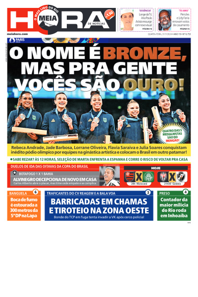 MEIA HORA - Edição de 31 de Julho de 2024