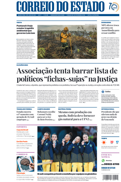 Correio do Estado - Edição de 31 de Julho de 2024