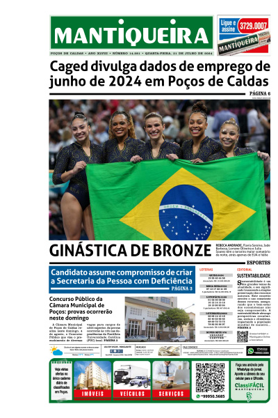 Mantiqueira - Edição de 31 de Julho de 2024