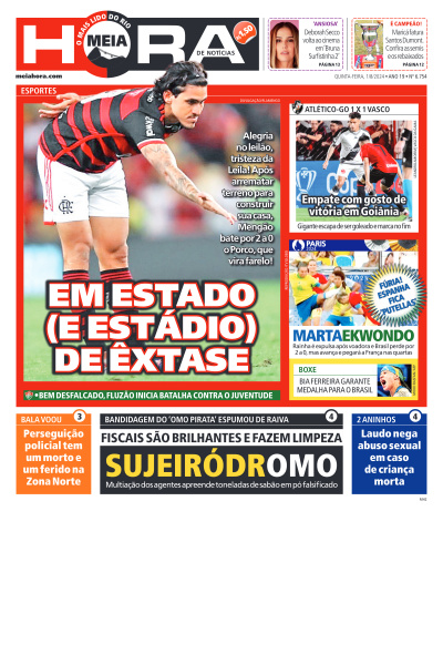 MEIA HORA - Edição de 01 de Agosto de 2024