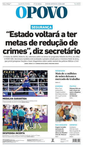 O POVO - Edição de 01 de Agosto de 2024