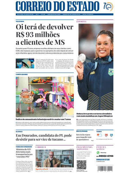 Correio do Estado - Edição de 02 de Agosto de 2024