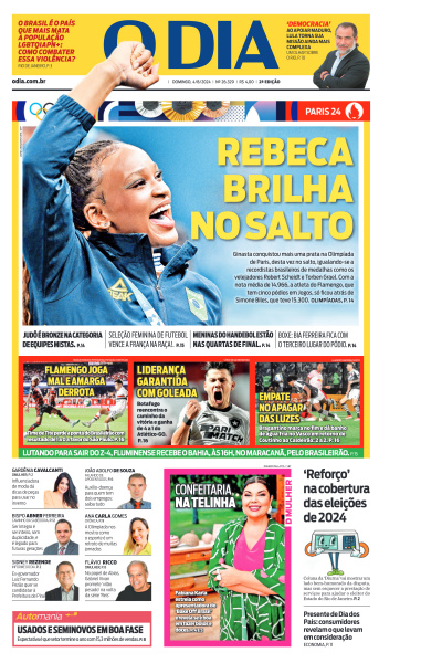 O DIA - Edição de 04 de Agosto de 2024