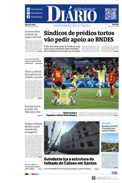 Diário do Litoral - Edição de 07 de Agosto de 2024