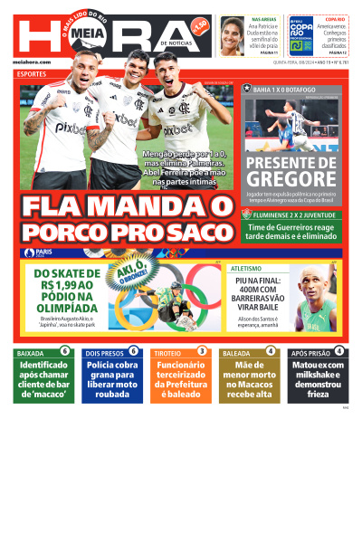 MEIA HORA - Edição de 08 de Agosto de 2024