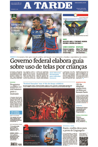 A TARDE - Edição de 08 de Agosto de 2024