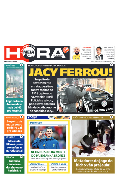 MEIA HORA - Edição de 09 de Agosto de 2024