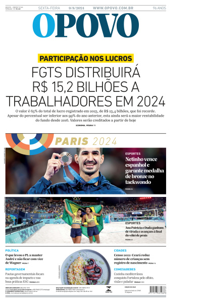 O POVO - Edição de 09 de Agosto de 2024