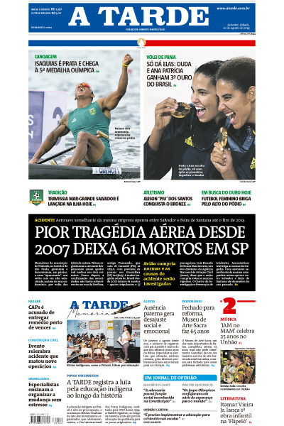 A TARDE - Edição de 10 de Agosto de 2024