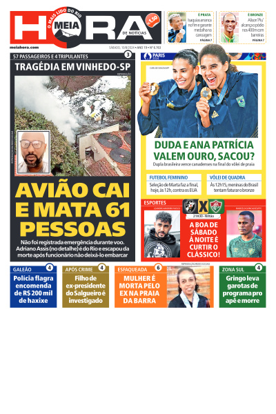 MEIA HORA - Edição de 10 de Agosto de 2024