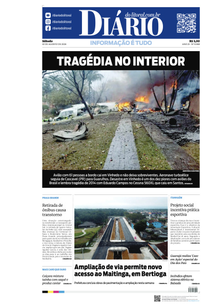 Diário do Litoral - Edição de 10 de Agosto de 2024
