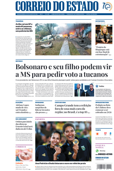Correio do Estado - Edição de 10 de Agosto de 2024