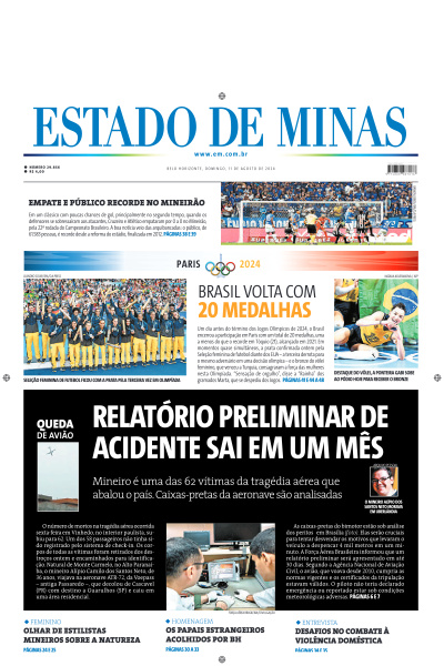 Estado de Minas - Edição de 11 de Agosto de 2024