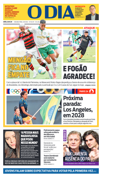 O DIA - Edição de 12 de Agosto de 2024