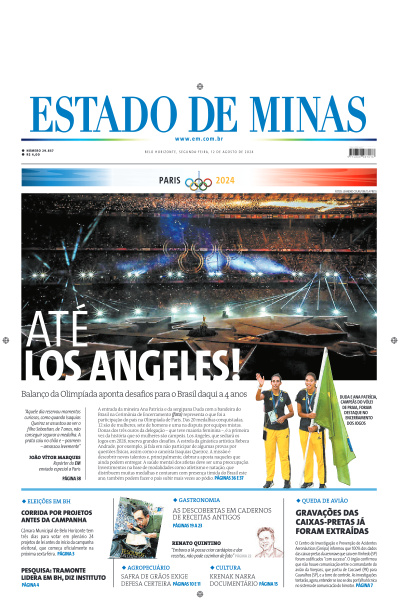 Estado de Minas - Edição de 12 de Agosto de 2024