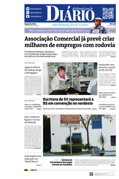 Diário do Litoral - Edição de 12 de Agosto de 2024