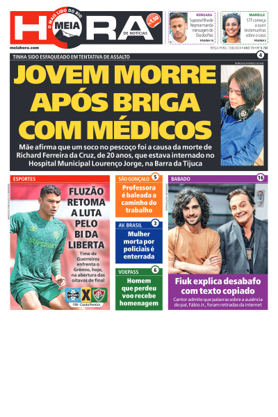 MEIA HORA - Edição de 13 de Agosto de 2024