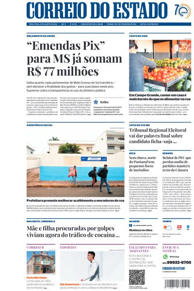 Correio do Estado - Edição de 13 de Agosto de 2024