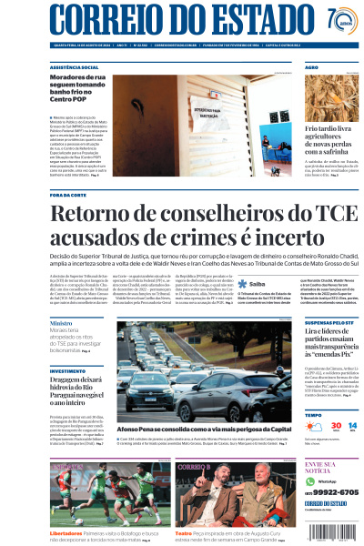 Correio do Estado - Edição de 14 de Agosto de 2024
