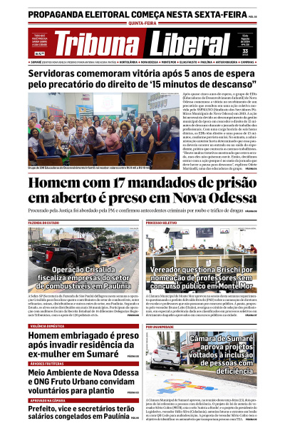 Tribuna Liberal - Edição de 15 de Agosto de 2024
