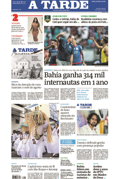 A TARDE - Edição de 17 de Agosto de 2024