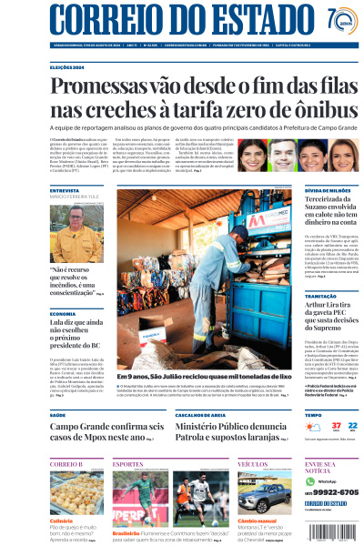 Correio do Estado - Edição de 18 de Agosto de 2024