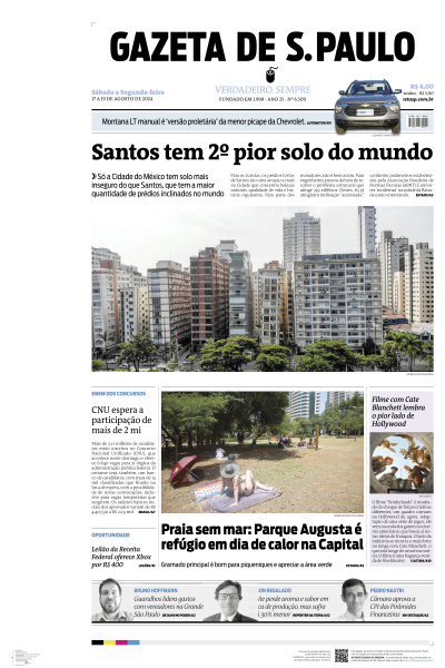 Gazeta de S. Paulo - Edição de 19 de Agosto de 2024