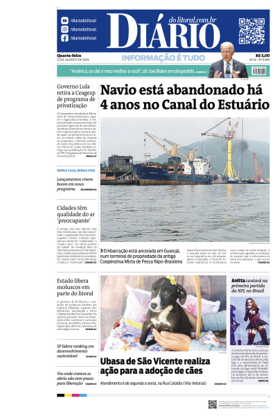 Diário do Litoral - Edição de 21 de Agosto de 2024
