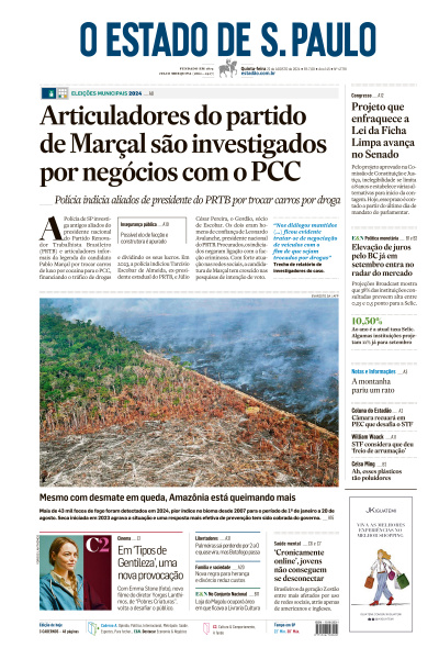 Estadão - Edição de 22 de Agosto de 2024