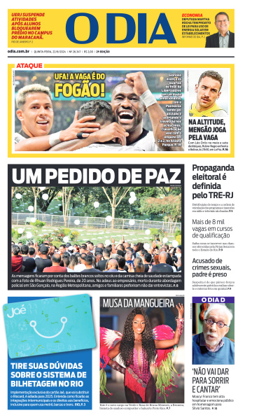 O DIA - Edição de 22 de Agosto de 2024