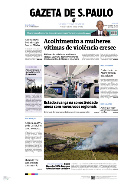 Gazeta de S. Paulo - Edição de 22 de Agosto de 2024