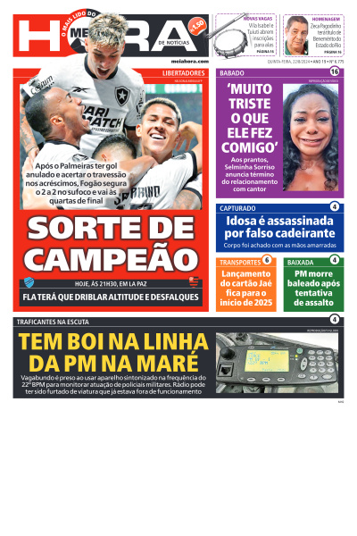 MEIA HORA - Edição de 22 de Agosto de 2024