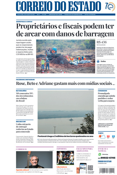 Correio do Estado - Edição de 23 de Agosto de 2024