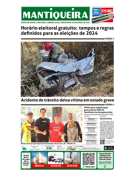 Mantiqueira - Edição de 23 de Agosto de 2024