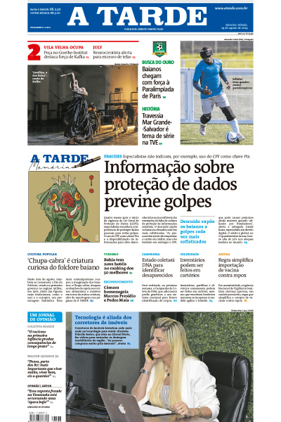 A TARDE - Edição de 24 de Agosto de 2024